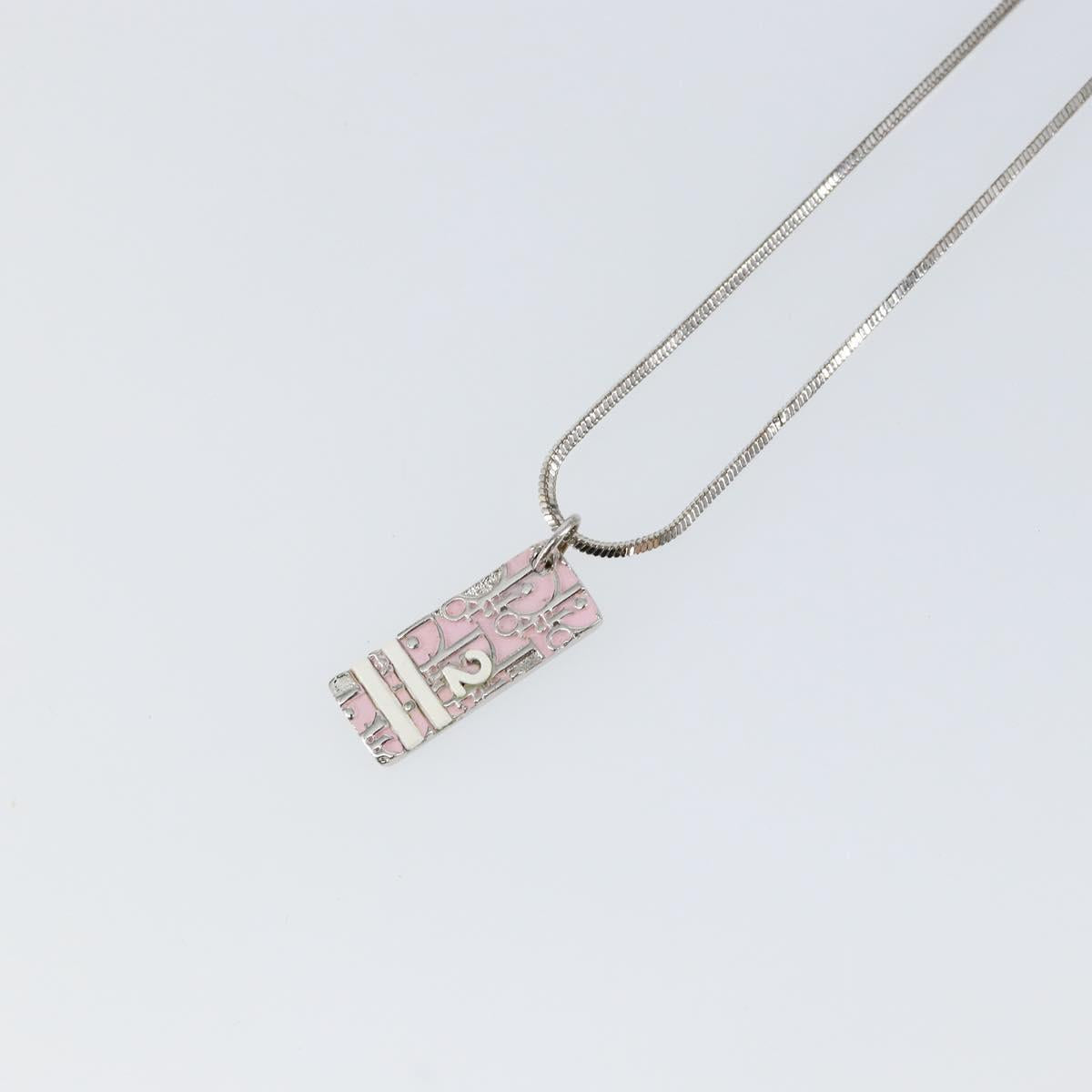 Christian Dior Necklace metal Silver Auth sw1626