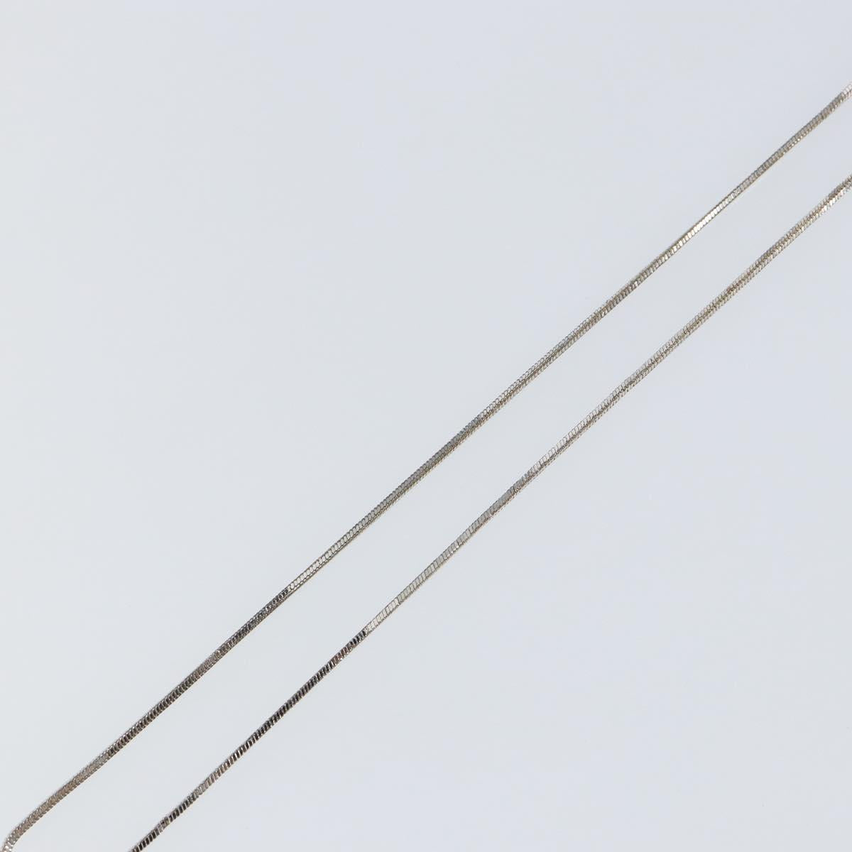 Christian Dior Necklace metal Silver Auth sw1626