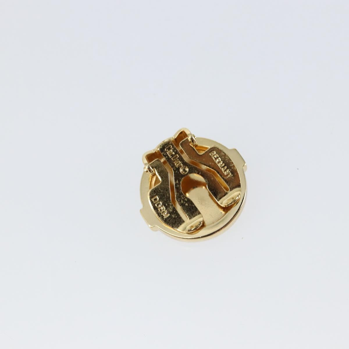 Christian Dior Earring metal Gold Auth sw1628