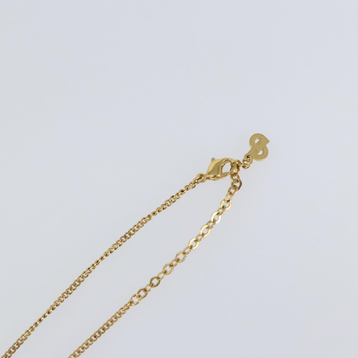 Christian Dior Necklace metal Gold Auth sw1633