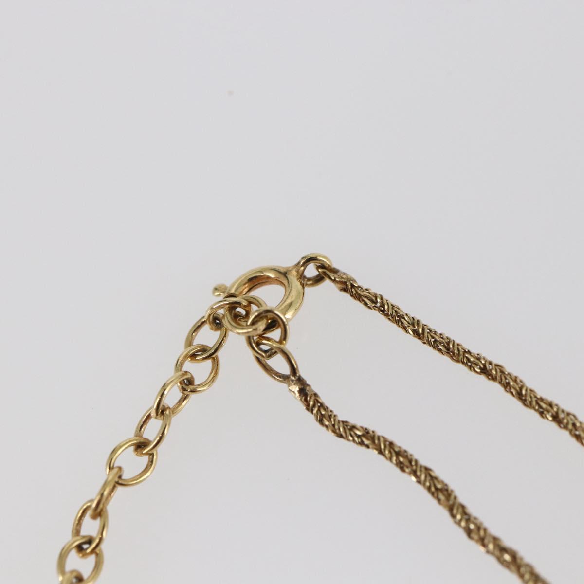 Christian Dior Necklace metal Gold Auth sw1634
