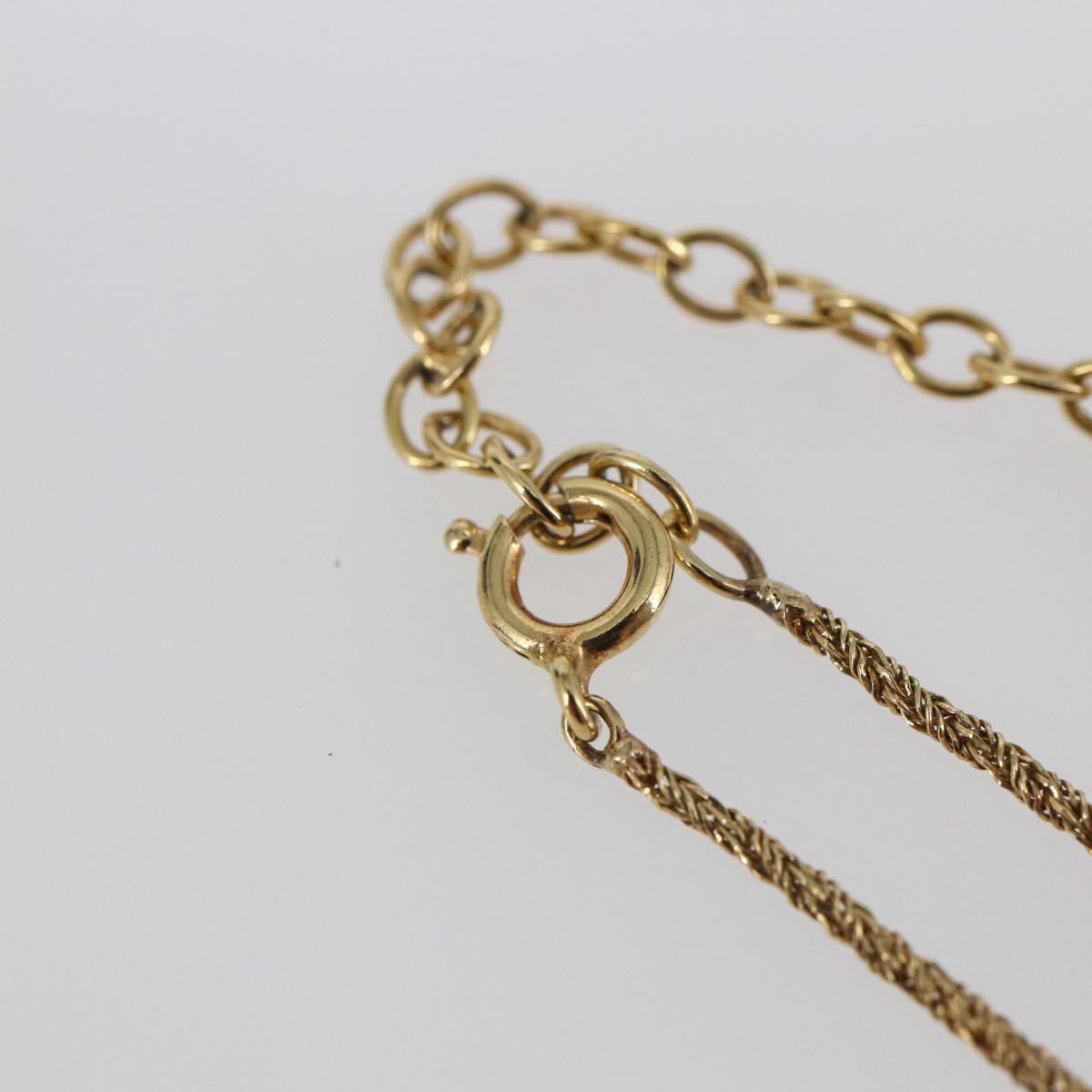 Christian Dior Necklace metal Gold Auth sw1634