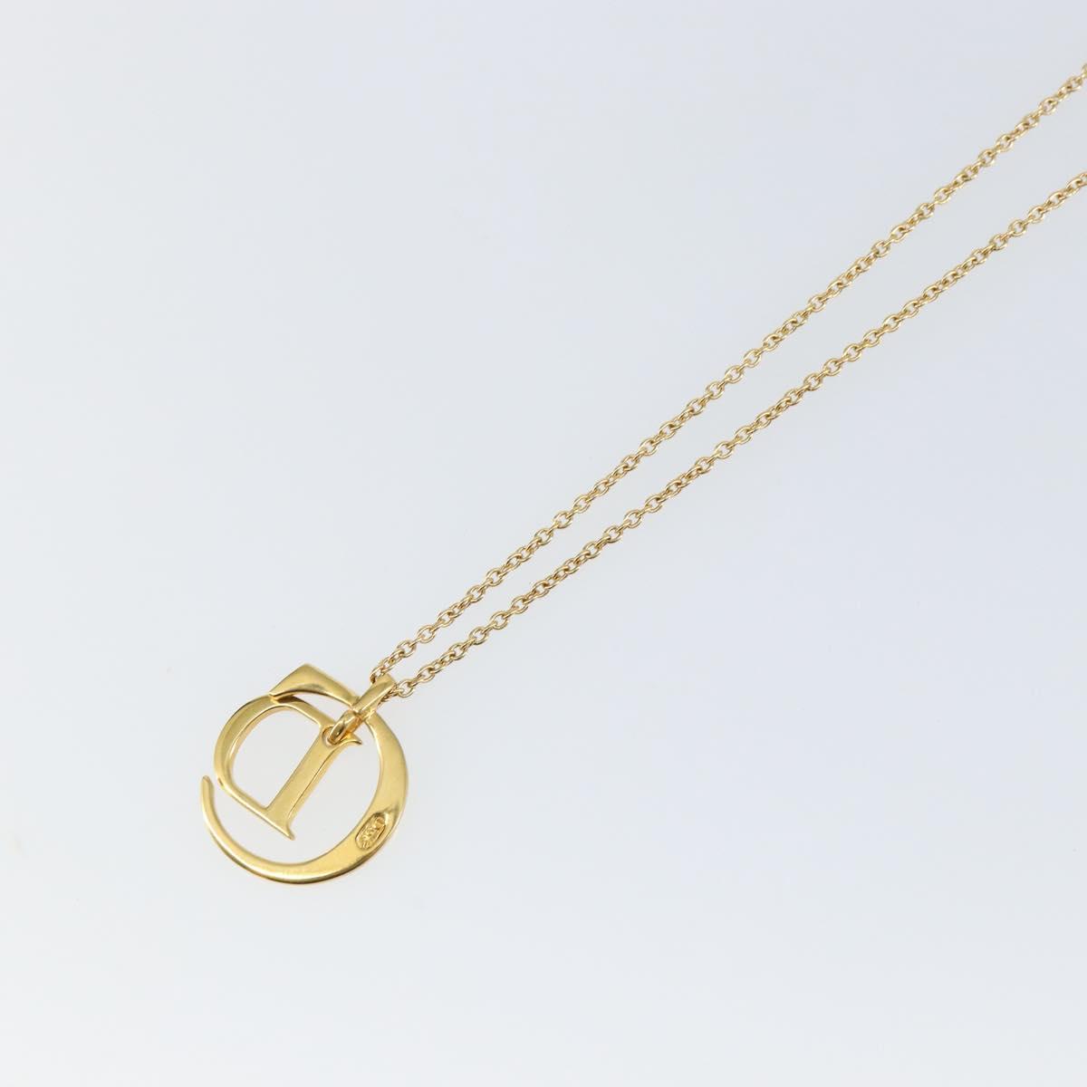 Christian Dior Necklace metal Gold Auth sw1635