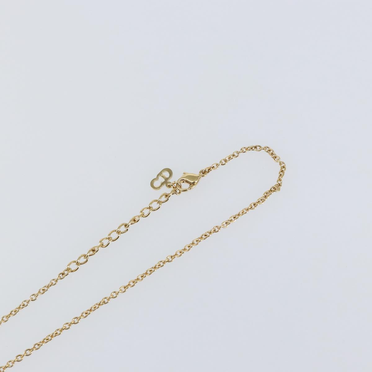 Christian Dior Necklace metal Gold Auth sw1635