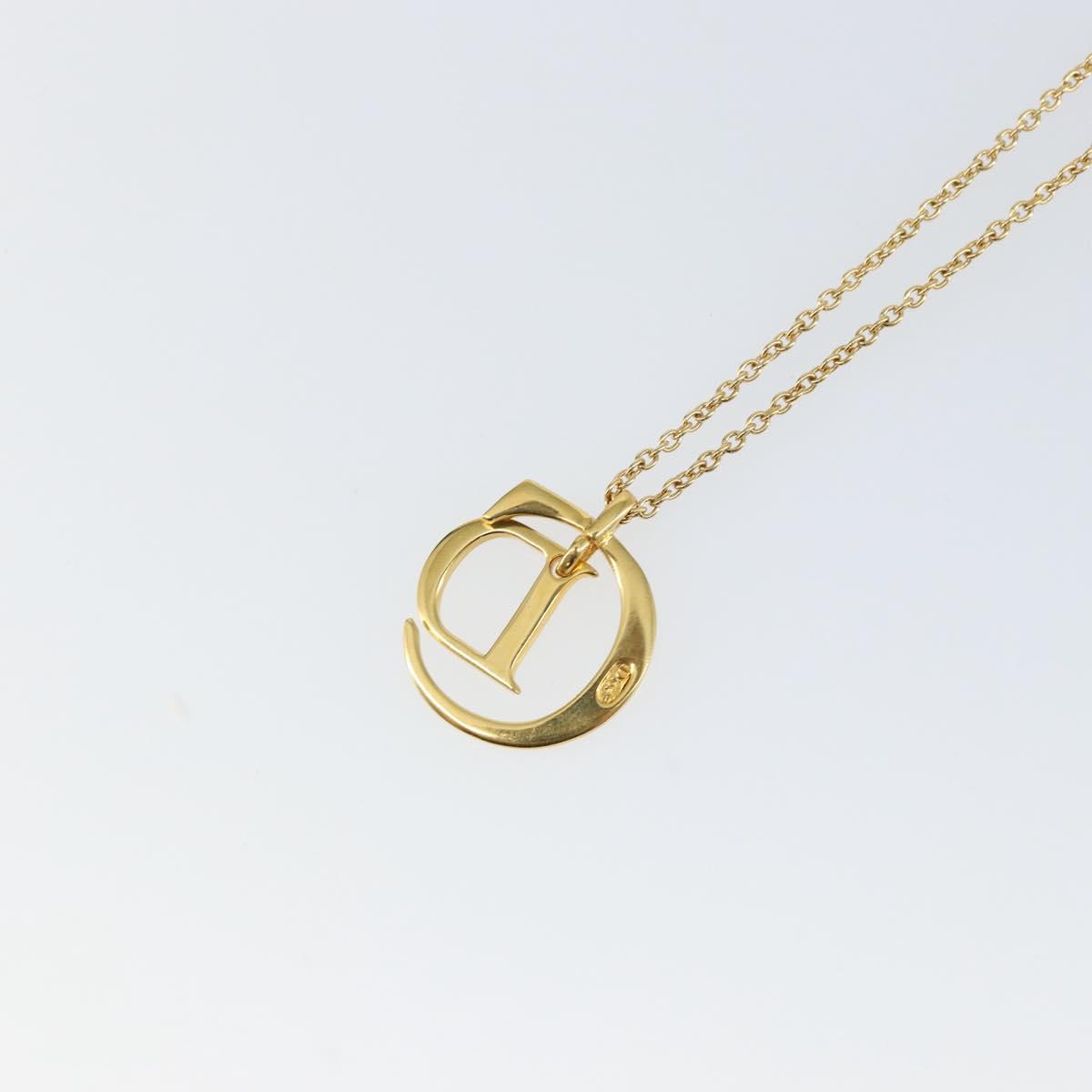Christian Dior Necklace metal Gold Auth sw1635