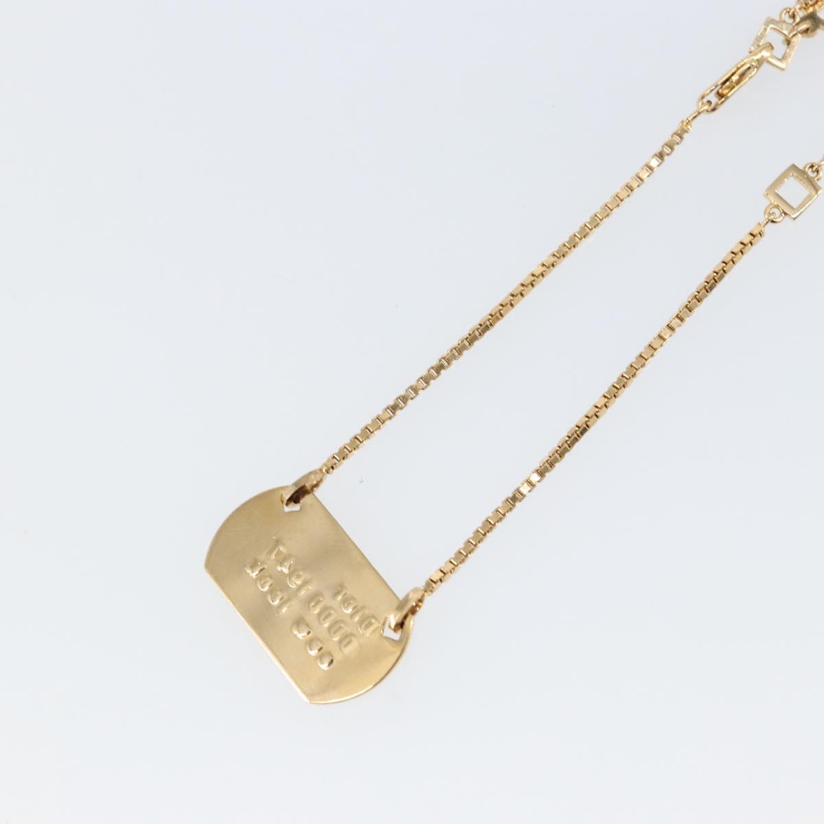 Christian Dior Necklace metal Gold Auth sw1636