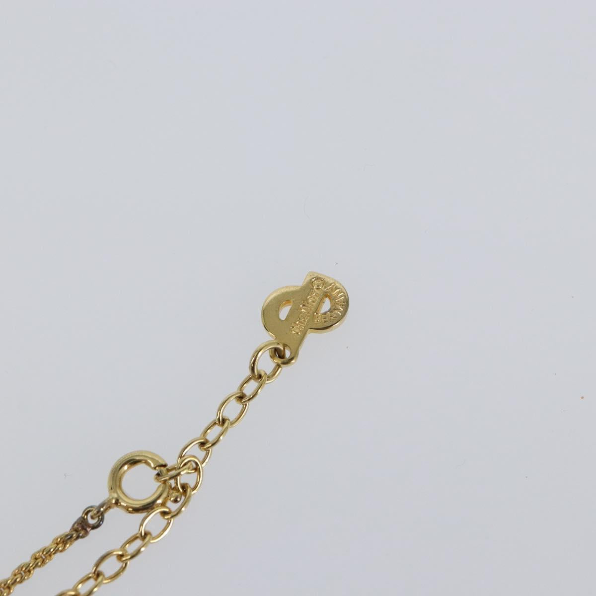 Christian Dior Necklace metal Gold Auth sw1638