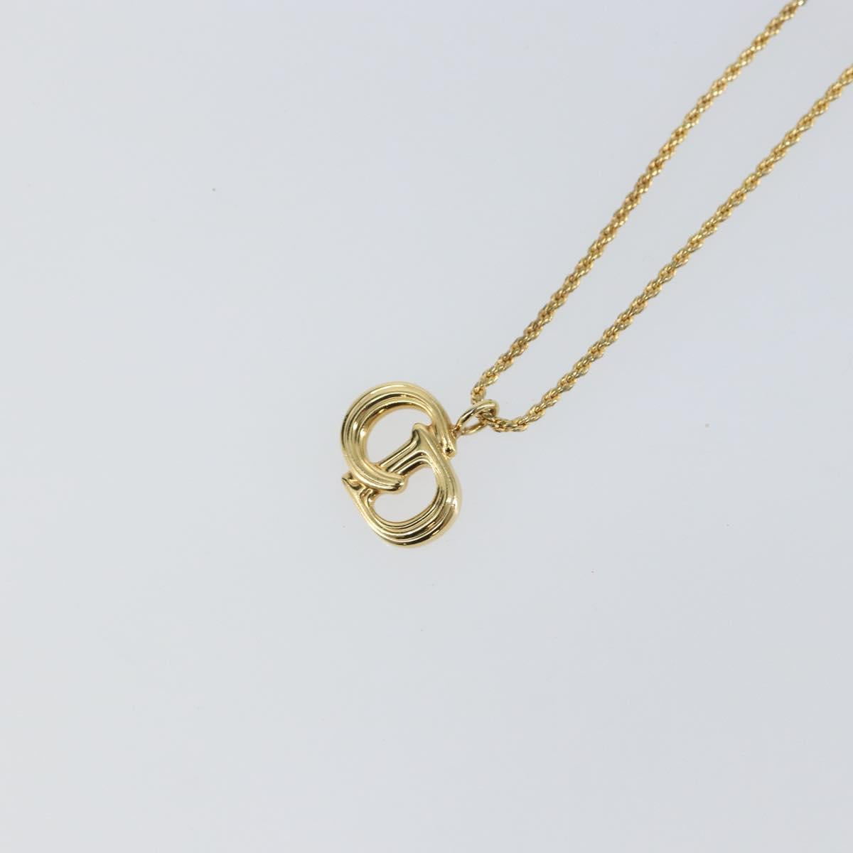 Christian Dior Necklace metal Gold Auth sw1638