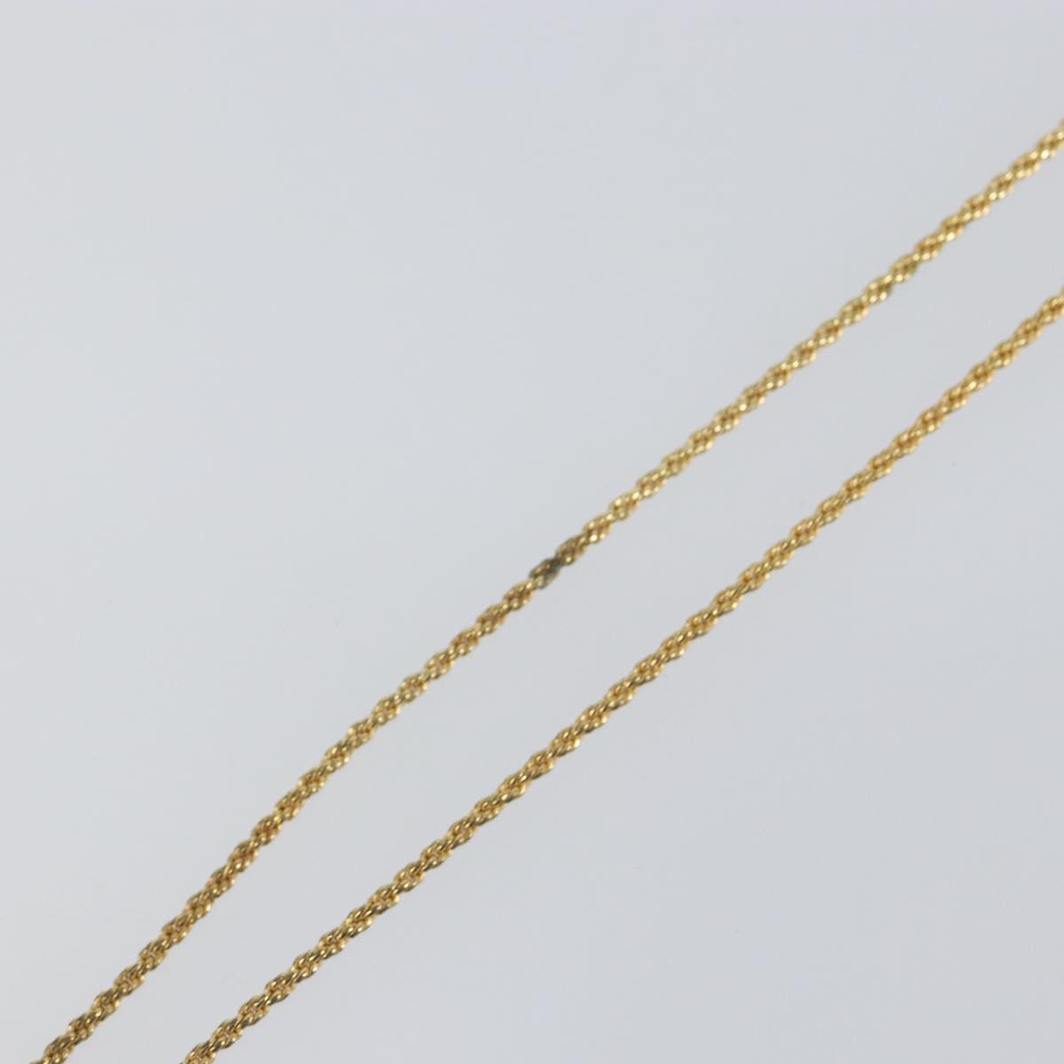 Christian Dior Necklace metal Gold Auth sw1638