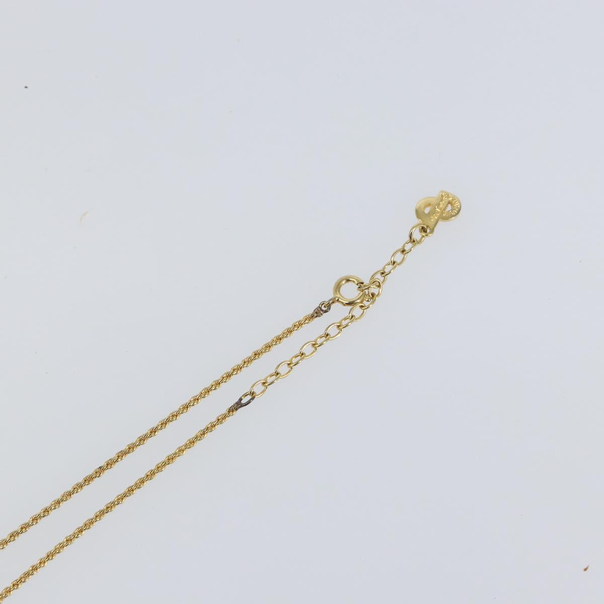 Christian Dior Necklace metal Gold Auth sw1638