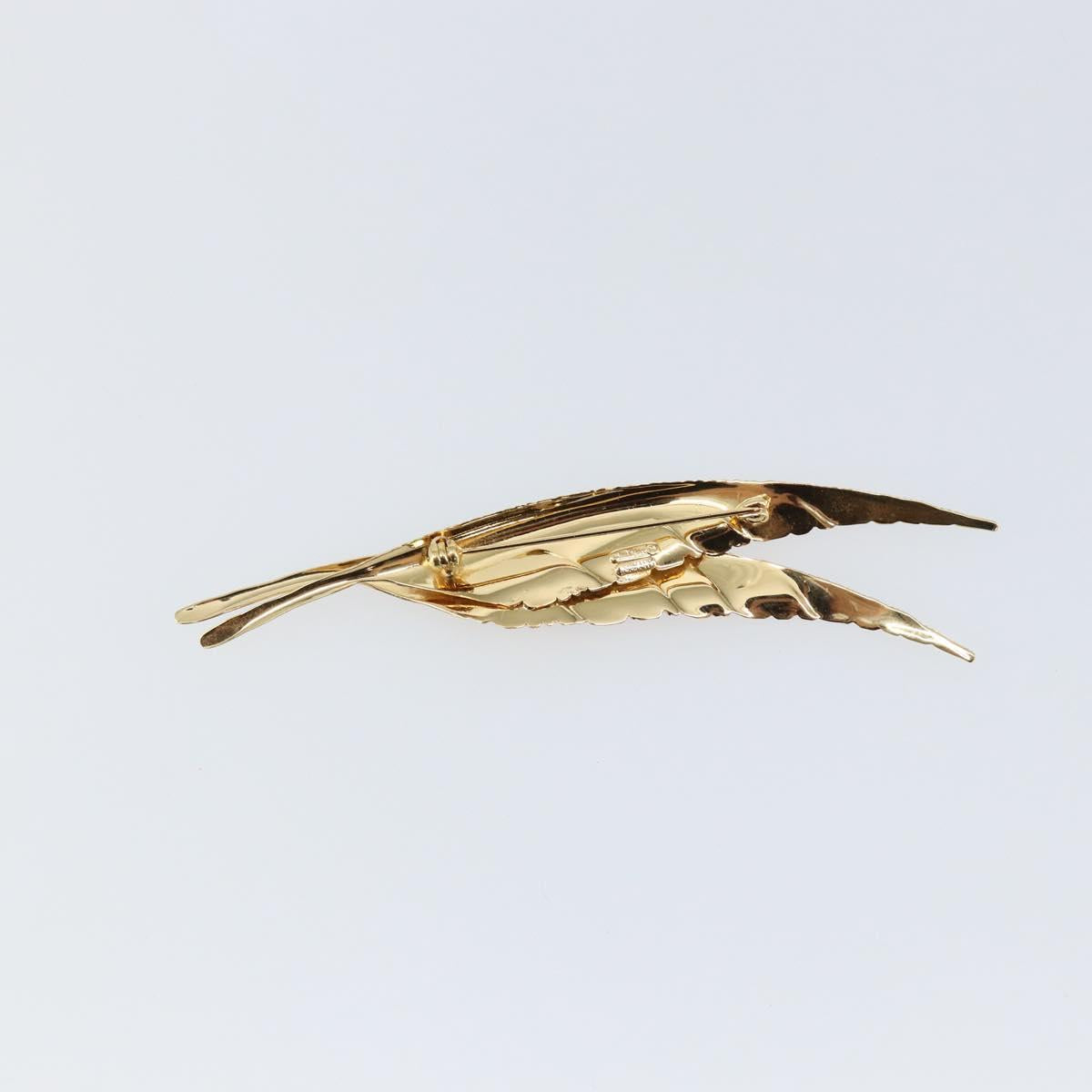 Christian Dior Brooch metal Gold Auth sw1640