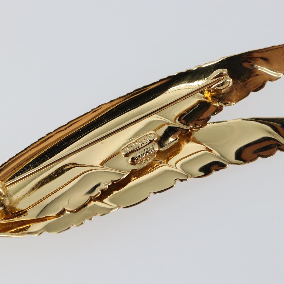 Christian Dior Brooch metal Gold Auth sw1640
