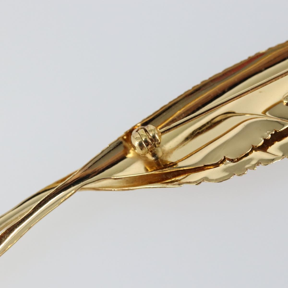 Christian Dior Brooch metal Gold Auth sw1640
