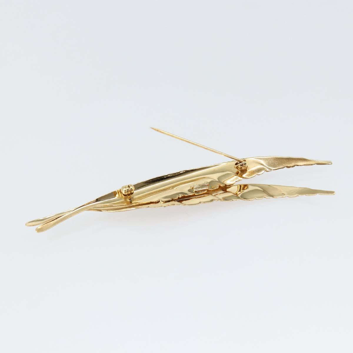 Christian Dior Brooch metal Gold Auth sw1640