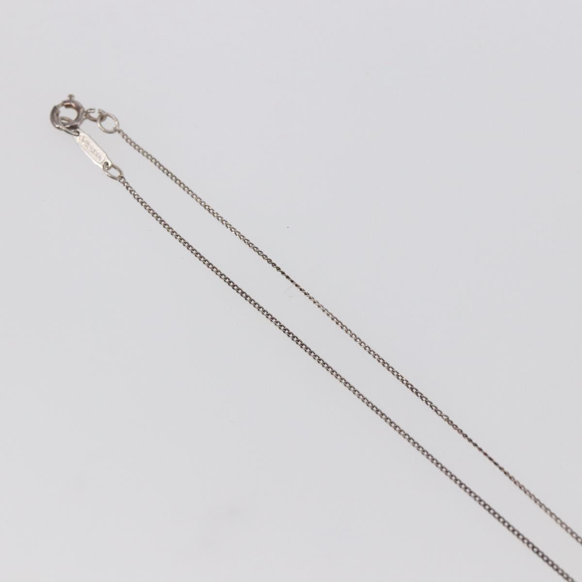 TIFFANY&Co. 18K Yellow Gold Twist Knot Necklace Ag925 Silver Auth SW1642