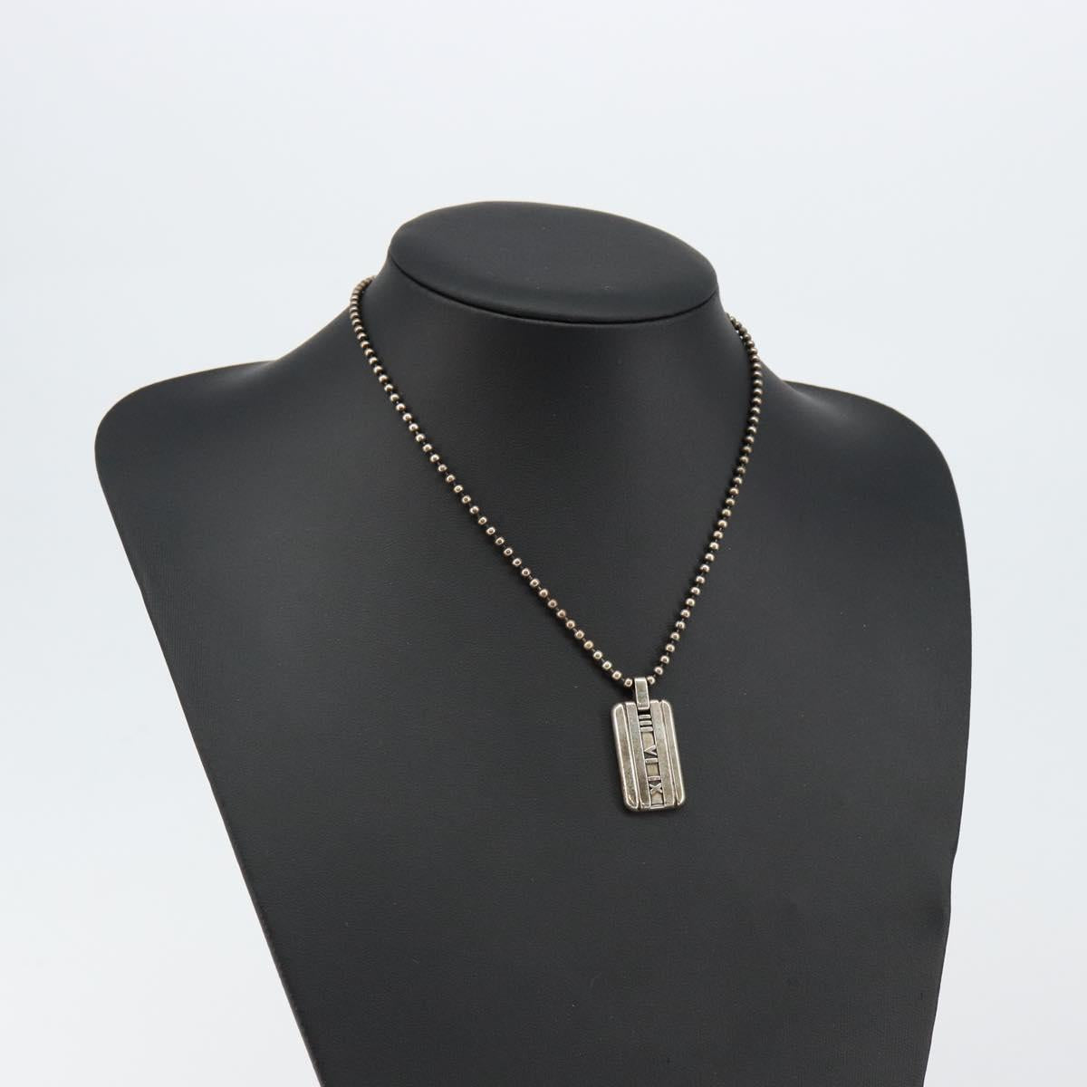 TIFFANY&Co. Atlas Necklace Ag925 Silver Auth SW1643