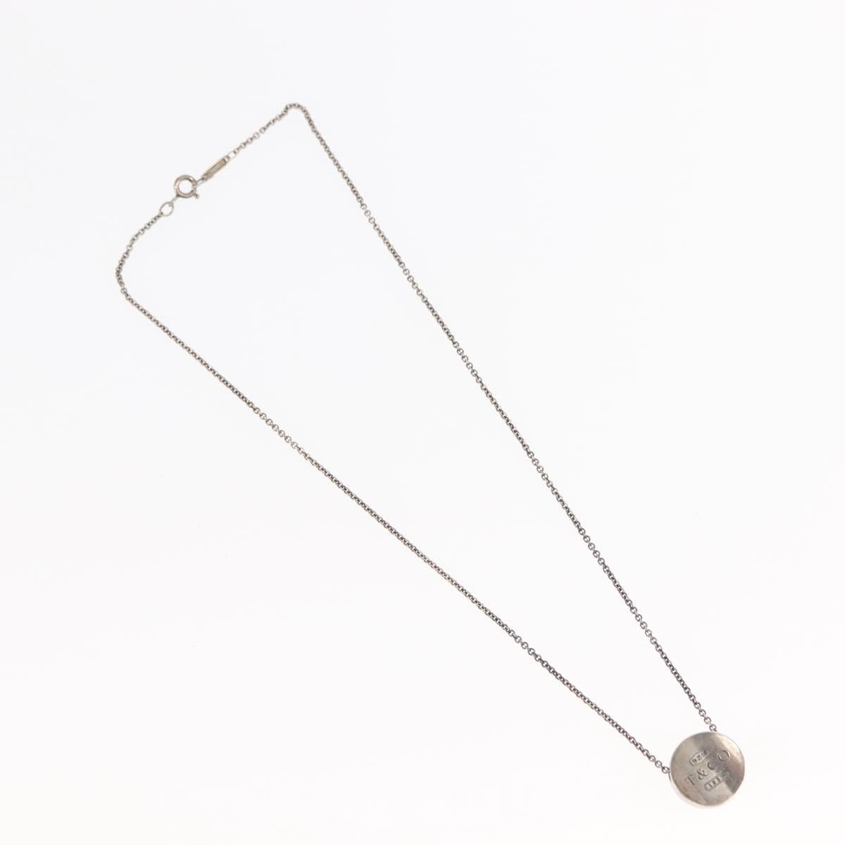 TIFFANY&Co. 1837 Concave Circle Necklace Ag925 Silver Auth SW1646