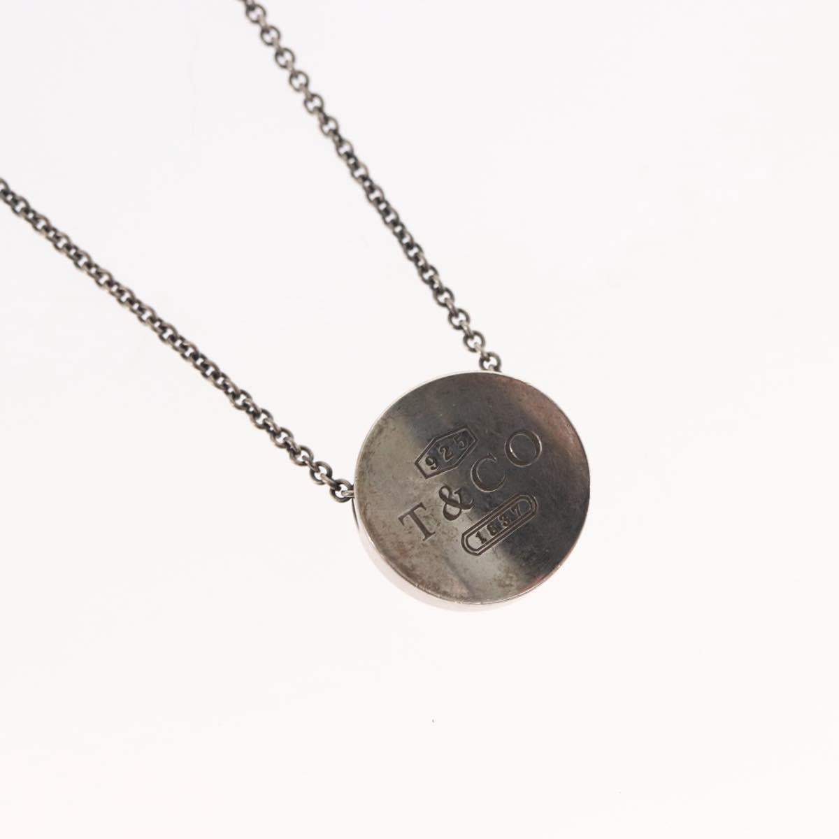 TIFFANY&Co. 1837 Concave Circle Necklace Ag925 Silver Auth SW1646
