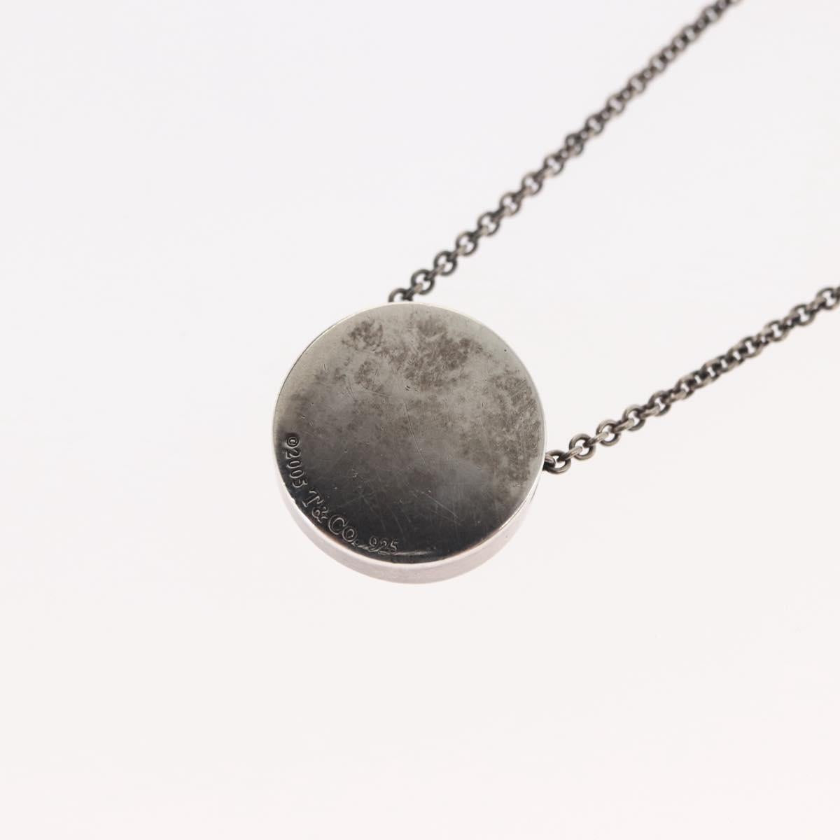 TIFFANY&Co. 1837 Concave Circle Necklace Ag925 Silver Auth SW1646