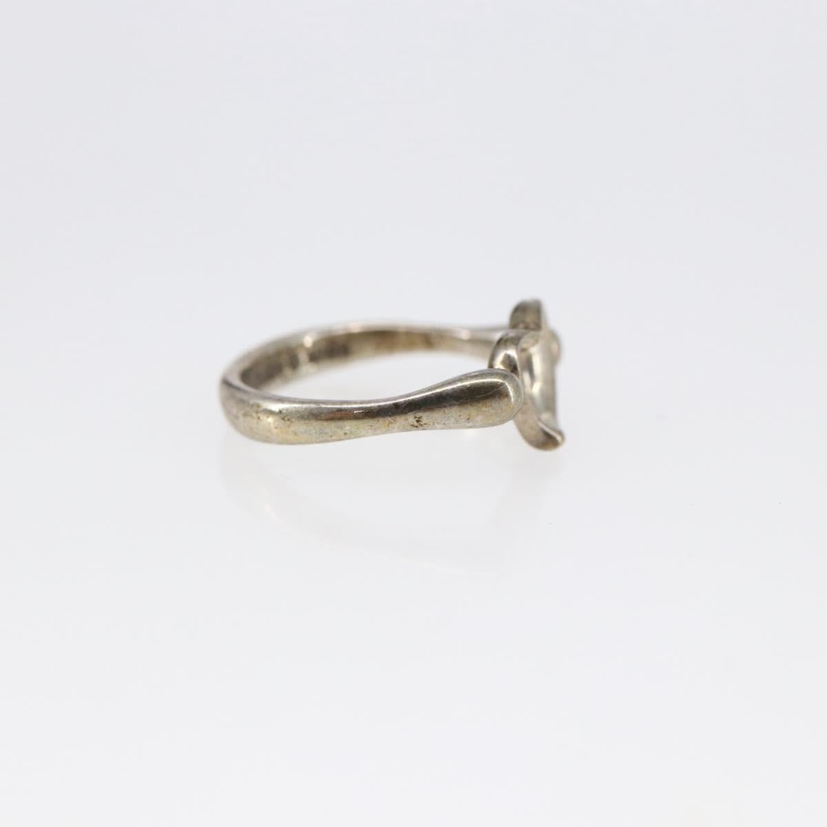 TIFFANY&Co. Open Heart Ring Ag925 Silver Auth SW1658