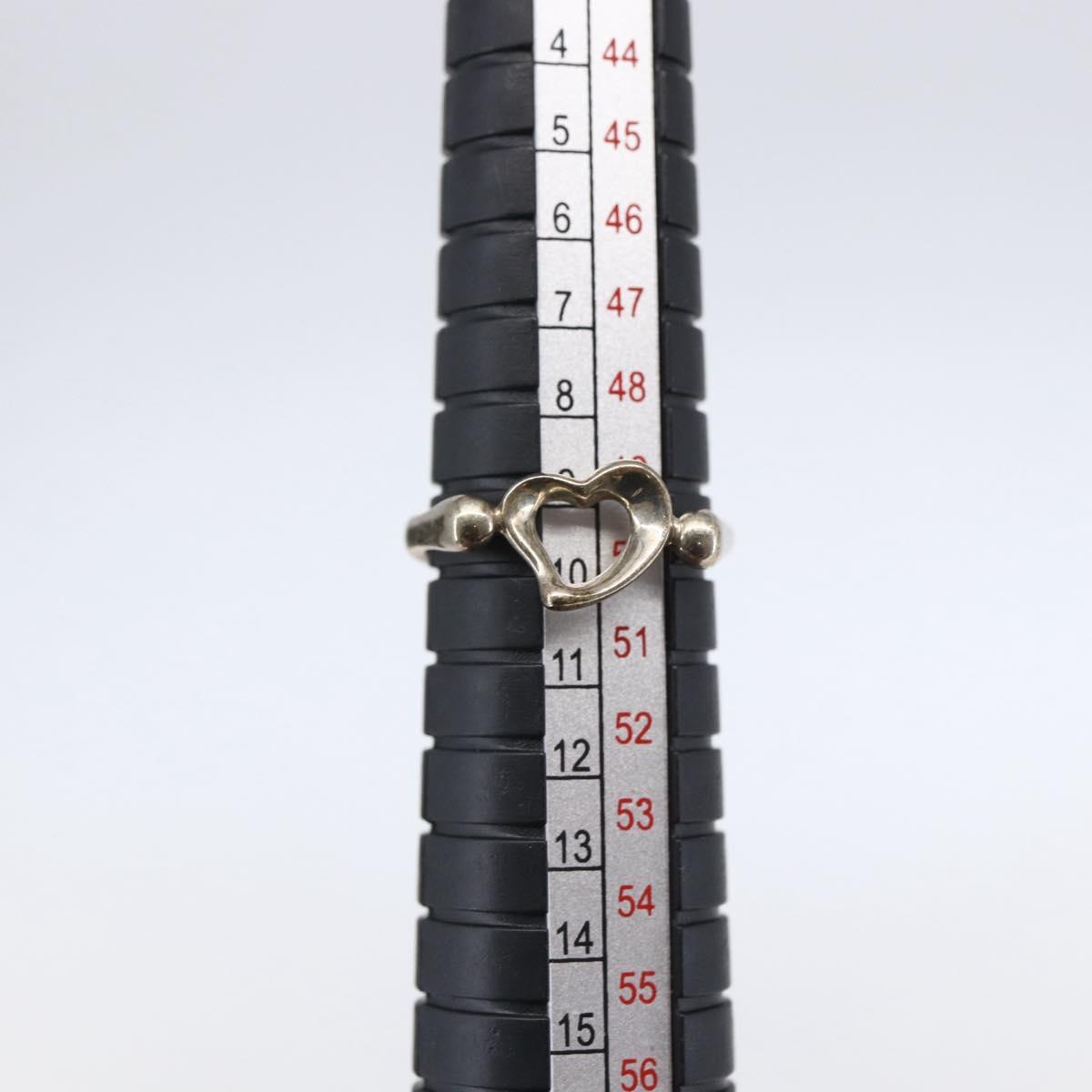 TIFFANY&Co. Open Heart Ring Ag925 Silver Auth SW1658