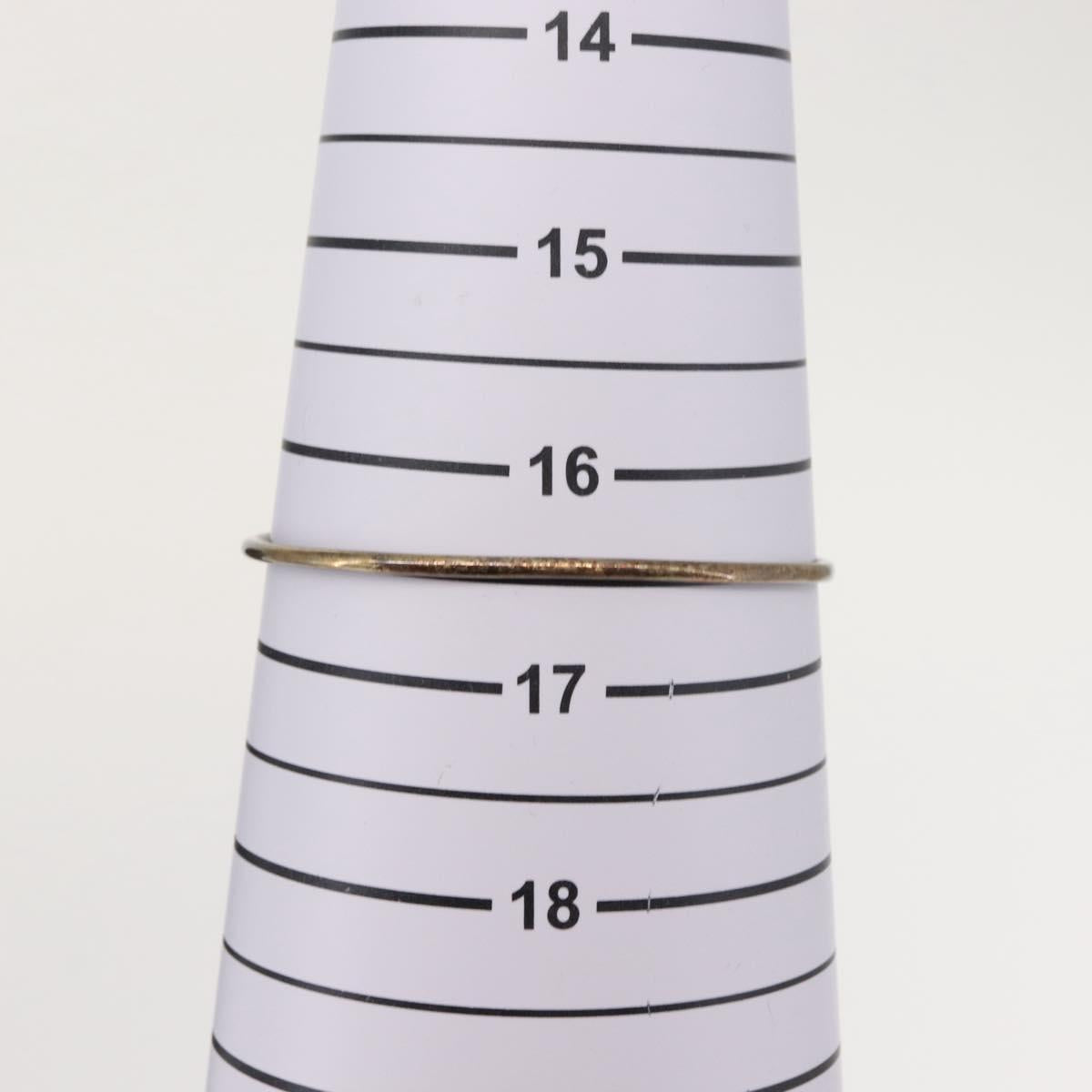 TIFFANY&Co. Bangle Hook & Eye Bracelet Ag925 K18 Silver Auth SW1659