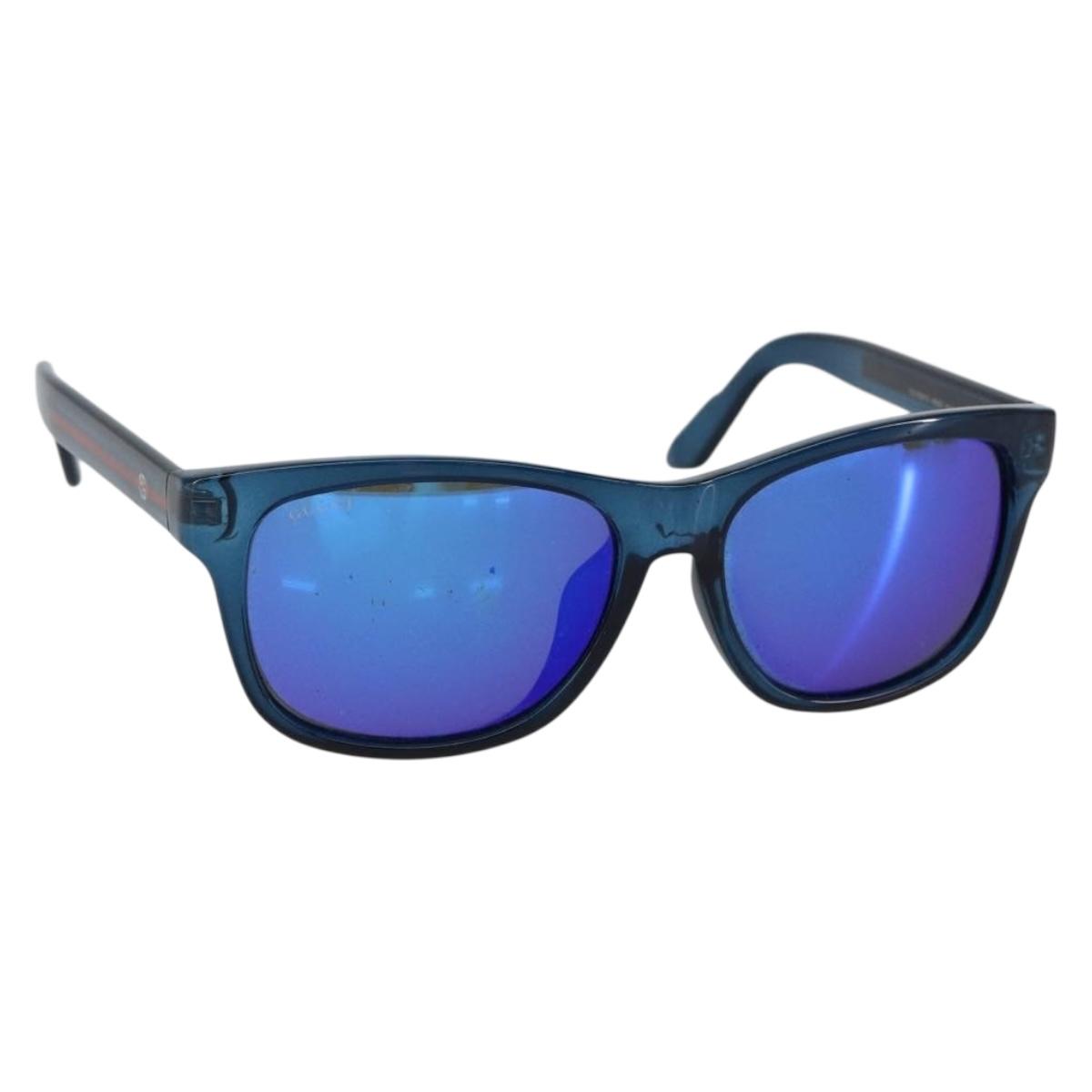 GUCCI Sunglasses Plastic Blue Auth SW1674