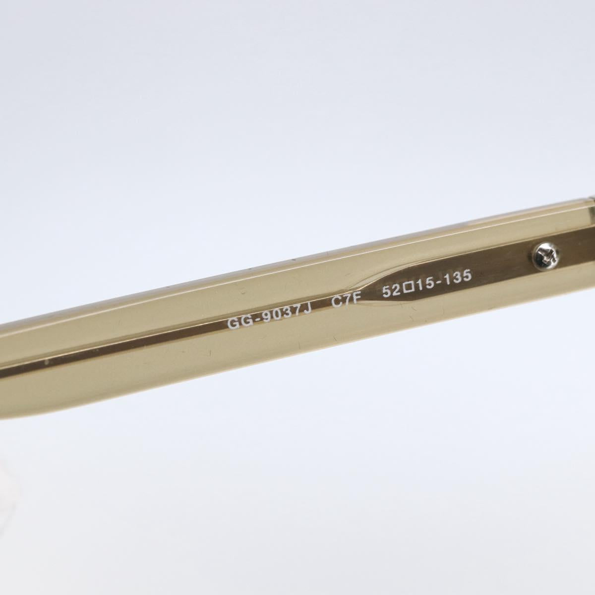 GUCCI Sunglasses Plastic Beige Auth SW1676