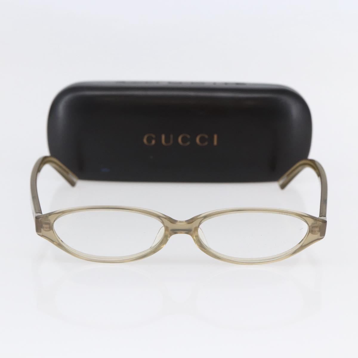 GUCCI Sunglasses Plastic Beige Auth SW1676