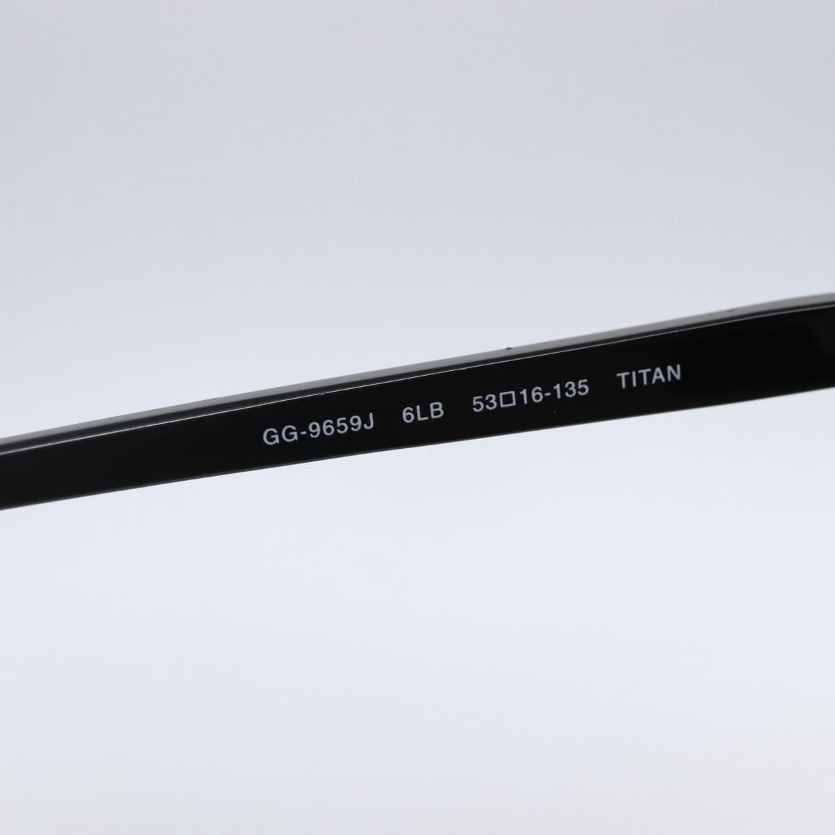 GUCCI Interlocking G Glasses plastic Black Auth SW1678