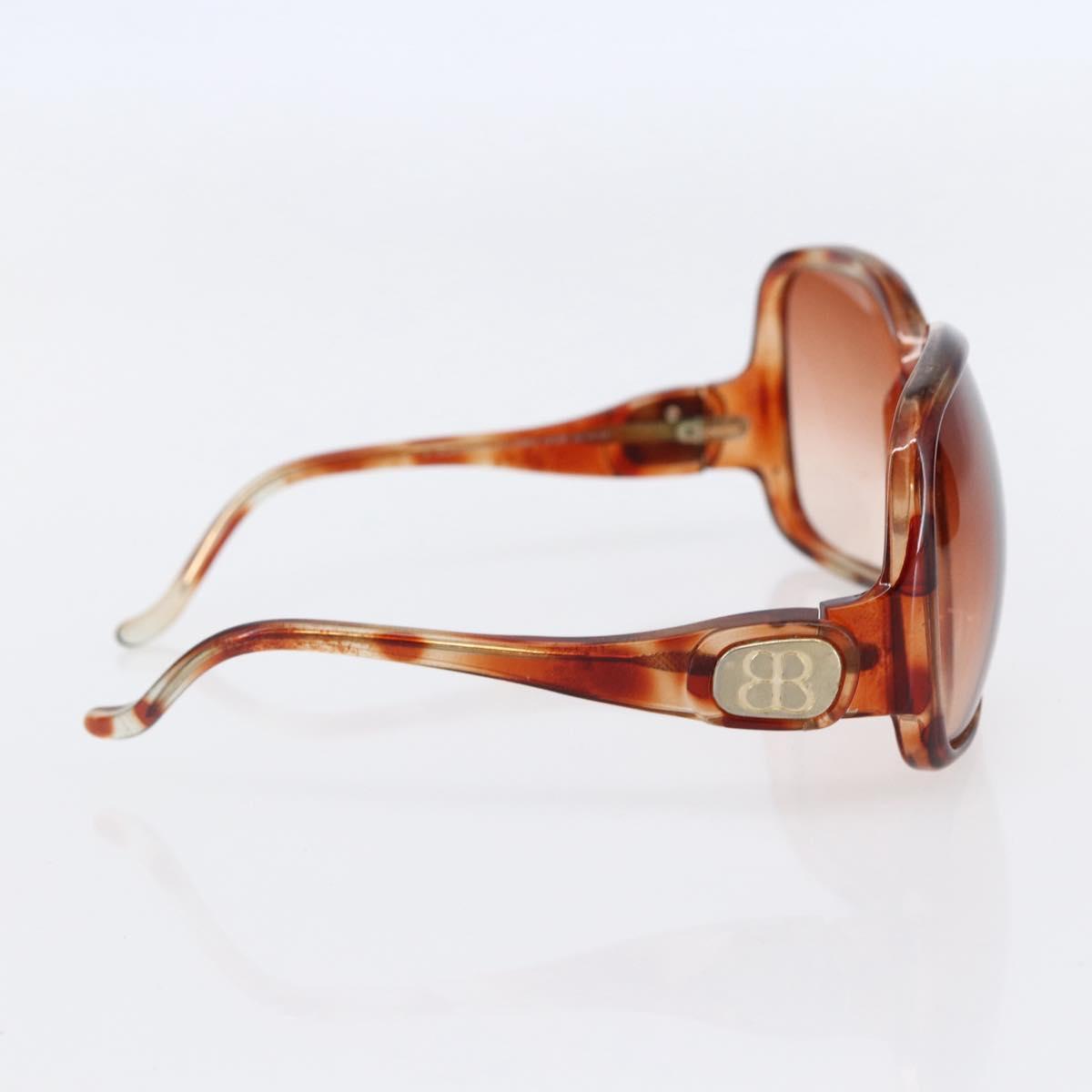 BALENCIAGA Sunglasses Plastic Brown Auth SW1680