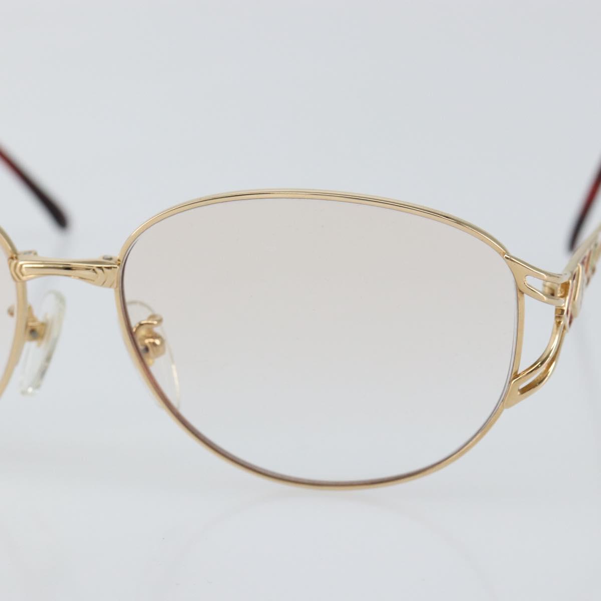 SAINT LAURENT Glasses metal Gold Auth SW1682