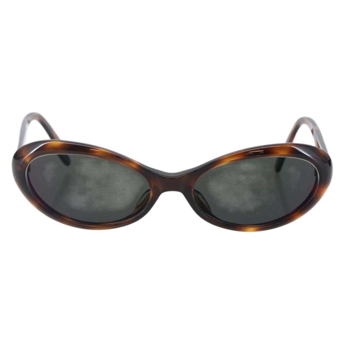 Salvatore Ferragamo Gancini Sunglasses Plastic Brown Auth SW1683