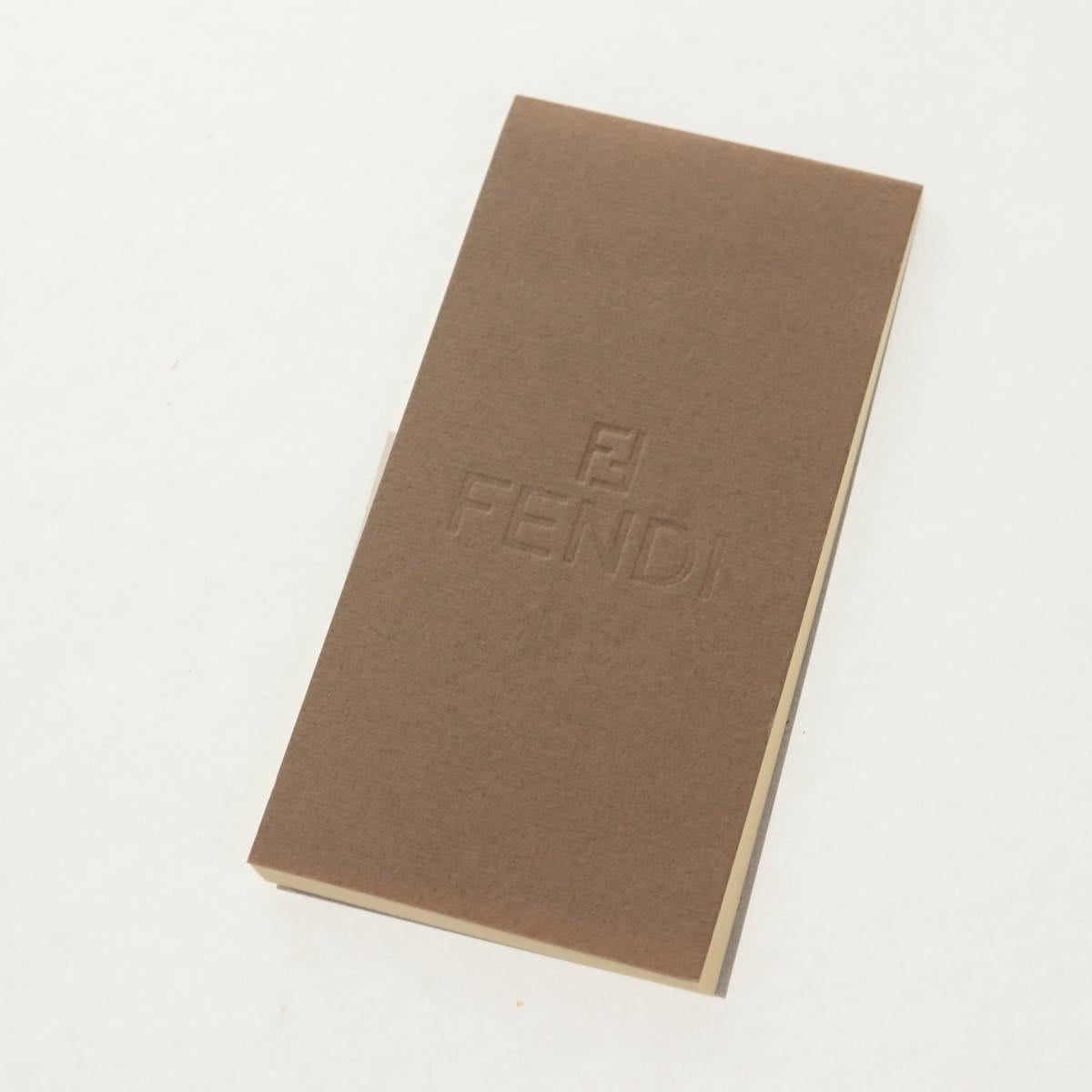 FENDI Zucca Canvas Planner Black Brown Auth sw1689V