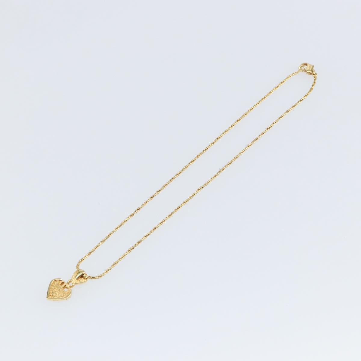 Christian Dior Necklace metal Gold Auth sw1690