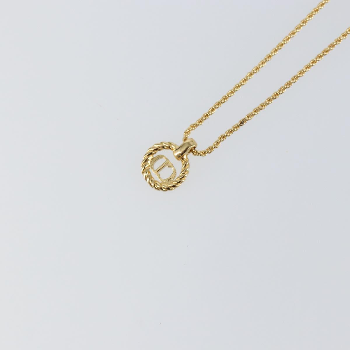 Christian Dior Necklace metal Gold Auth sw1691