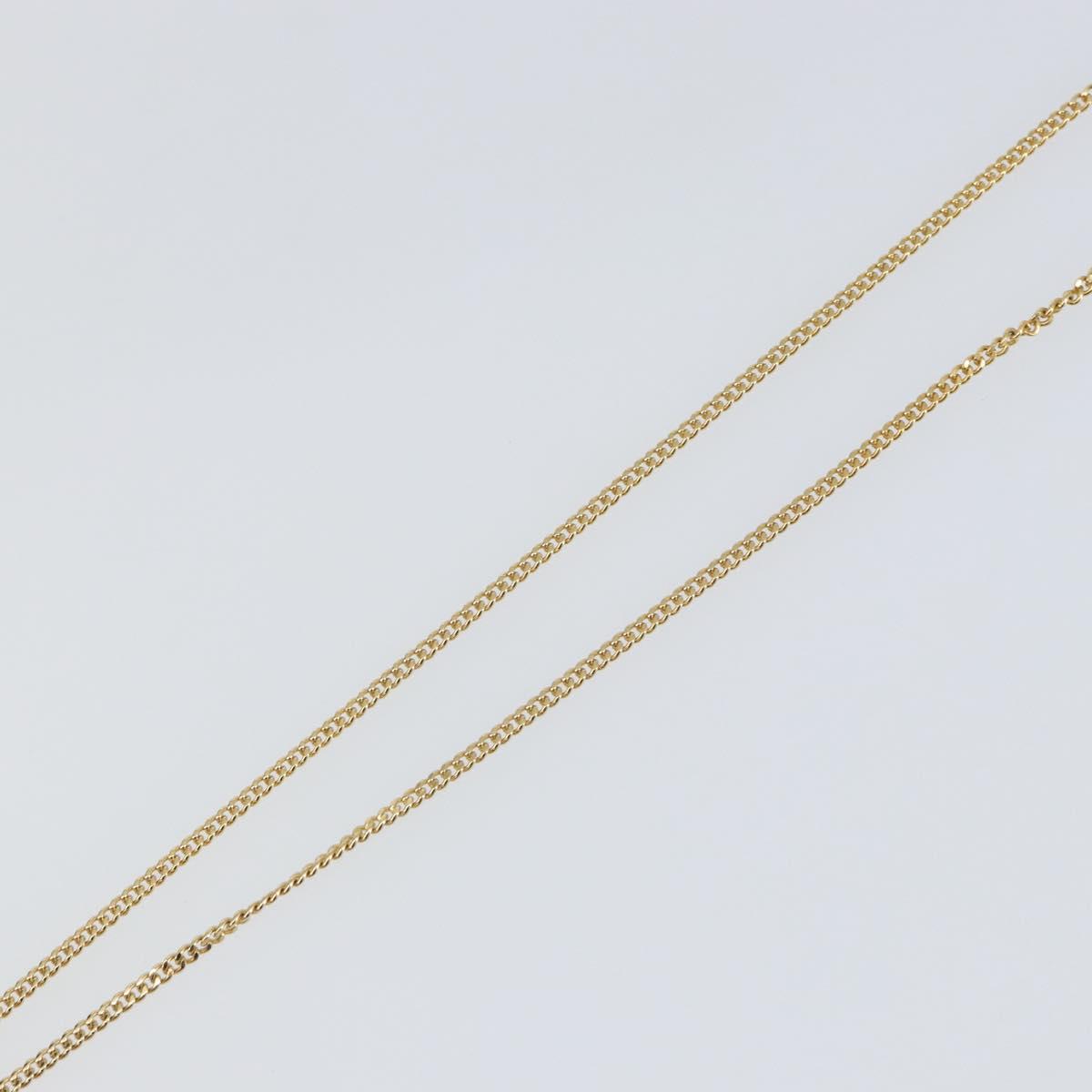 Christian Dior Necklace metal Gold Auth sw1694