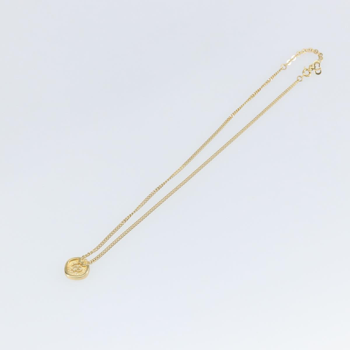 Christian Dior Necklace metal Gold Auth sw1694