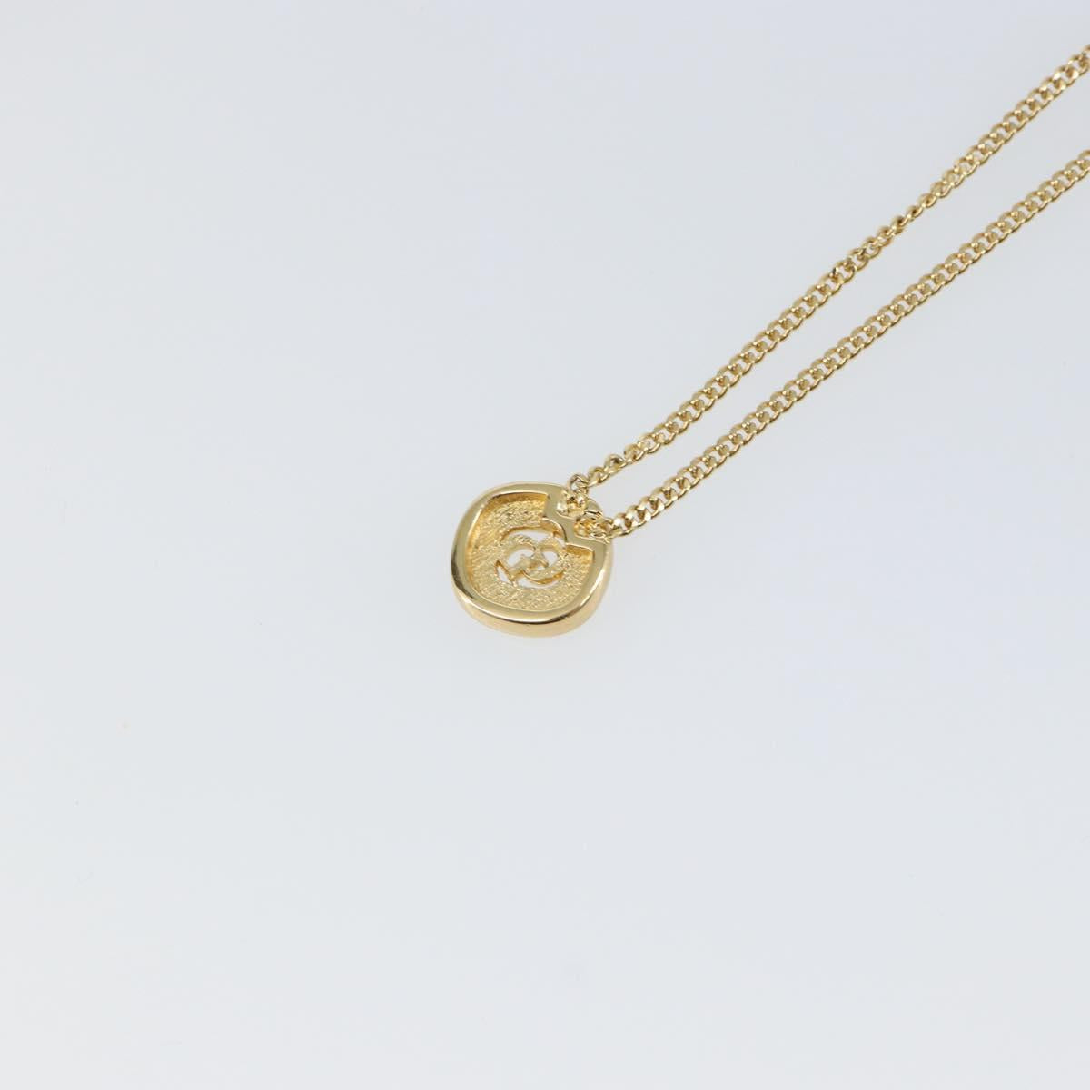 Christian Dior Necklace metal Gold Auth sw1694
