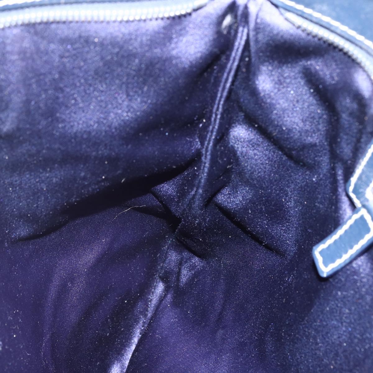 FENDI Zucchino Canvas Tote Bag Navy Auth SW1721