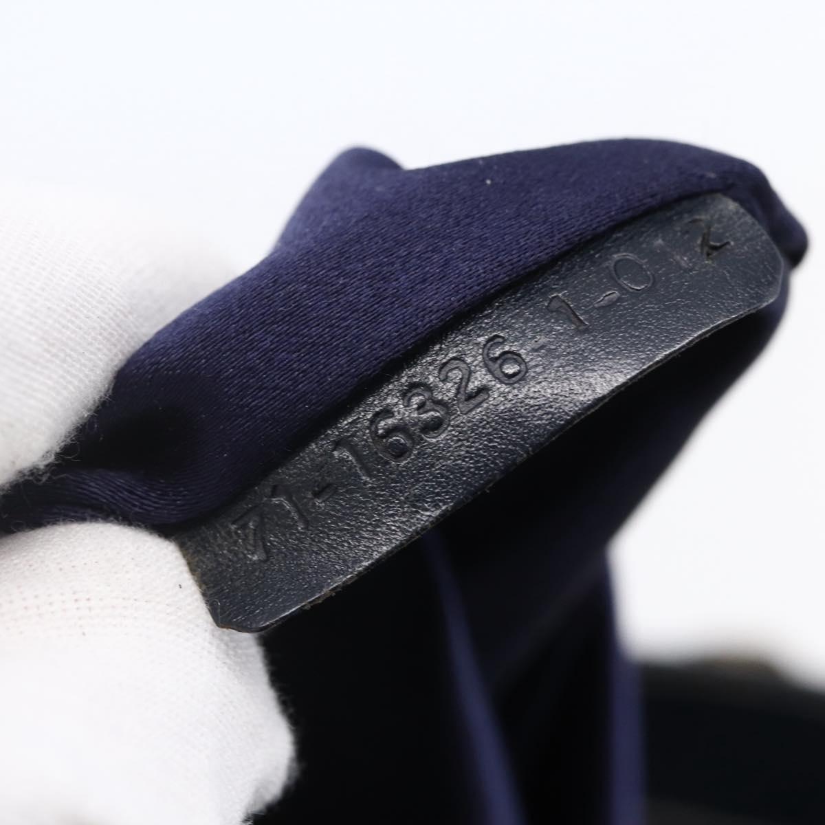 FENDI Zucchino Canvas Tote Bag Navy Auth SW1721