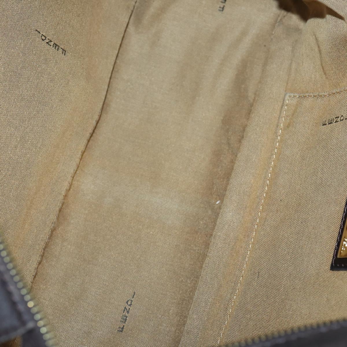 FENDI Zucca Canvas Tote Bag PVC Black Brown gold Auth SW1722