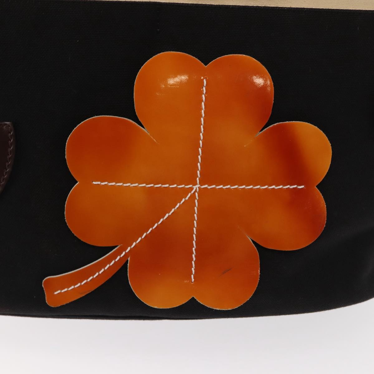 CHANEL Bysy Line Tote Bag Canvas Black CC Auth SW1726