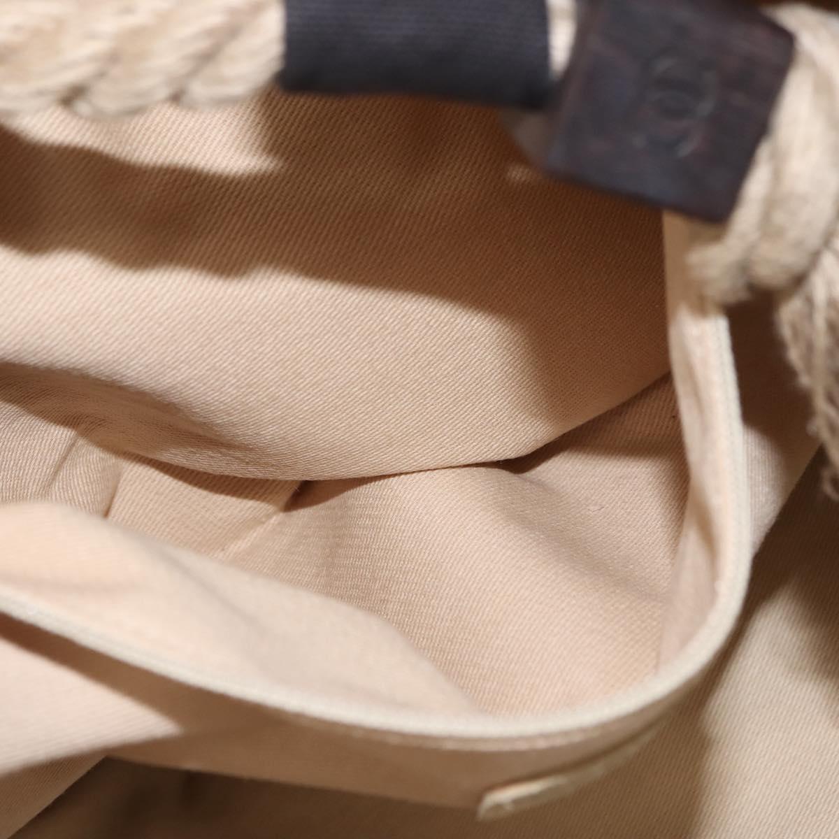 CHANEL Bysy Line Tote Bag Canvas Black CC Auth SW1726