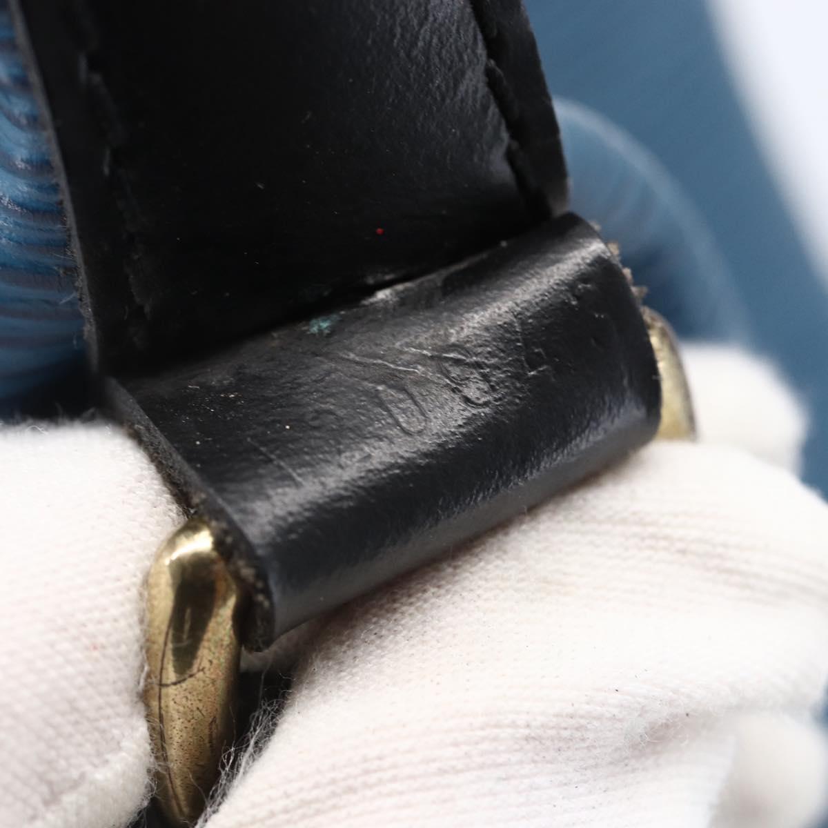 LOUIS VUITTON Epi Petit Noe Shoulder Bag By Color Black Blue M44152 Auth SW1729