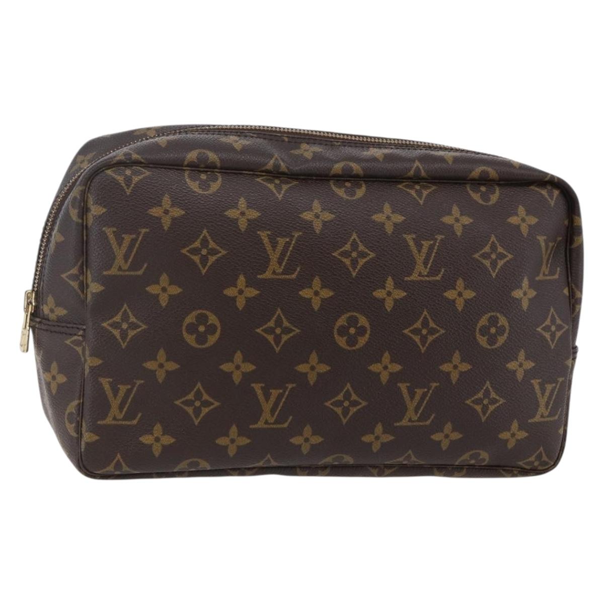 LOUIS VUITTON Monogram Trousse Toilette 28 Clutch Bag M47522 LV Auth SW1730