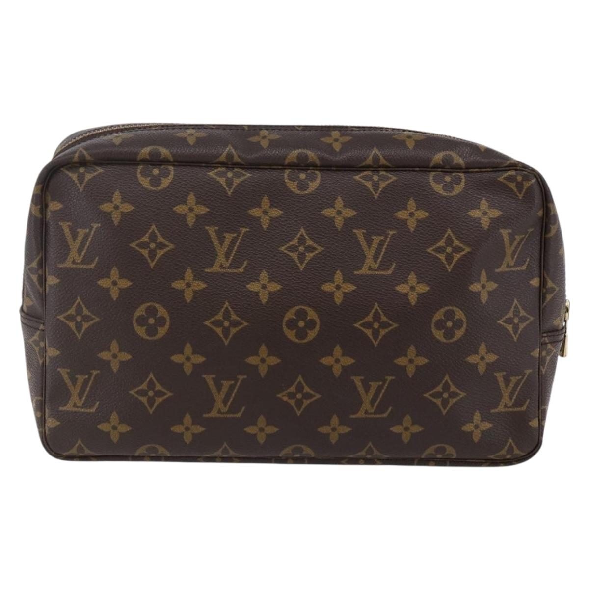 LOUIS VUITTON Monogram Trousse Toilette 28 Clutch Bag M47522 LV Auth SW1730