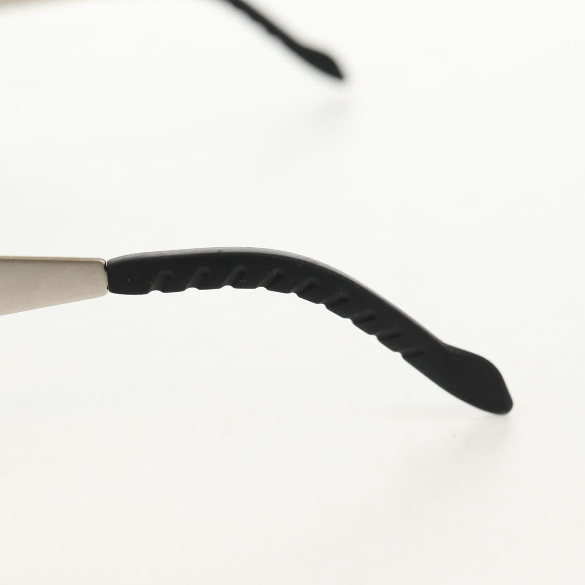 CHANEL 31 RUE CAMBON Sunglasses Metal Silver Black 10506 90405 CC Auth SW1746V