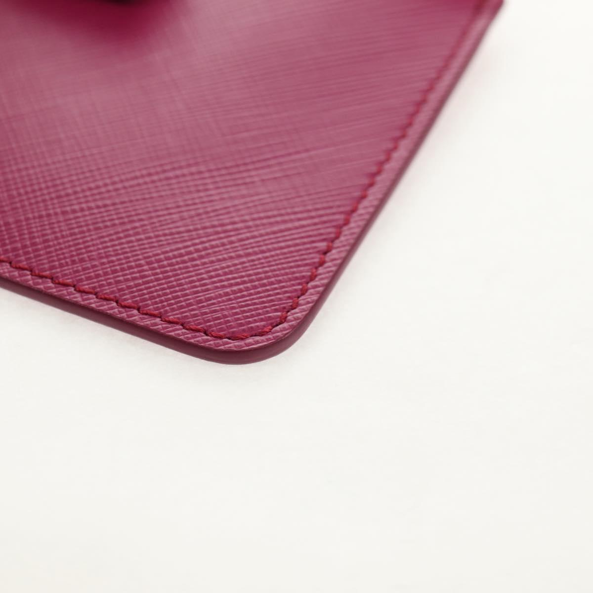 Salvatore Ferragamo Compact Wallet Vala Wallet Leather Purple Gold Auth SW1752V