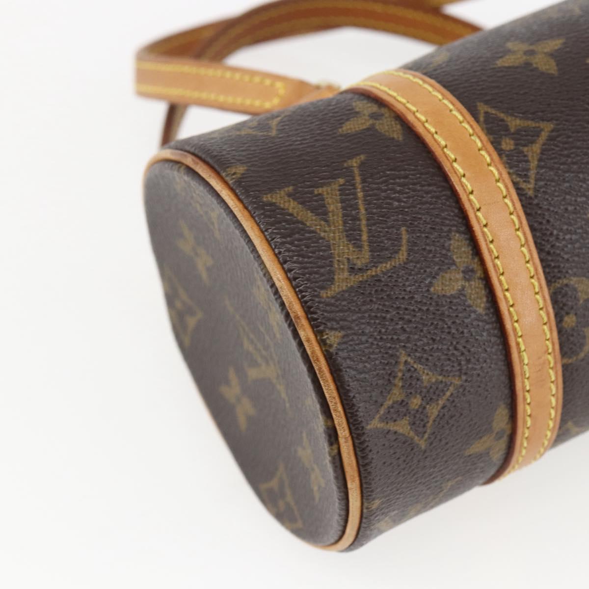 LOUIS VUITTON Monogram Papillon 19 Hand Bag M51389 LV Auth SW1754V